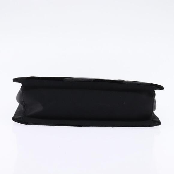 BOTTEGA VENETA Hand Bag Velor Satin Black Auth bs30208  BOTTEGA VENETA Hand Bag Velor Satin Black Auth bs30208